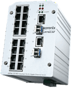 Korenix Jetnet Ethernet rail switch JETNET 3018G - Click Image to Close